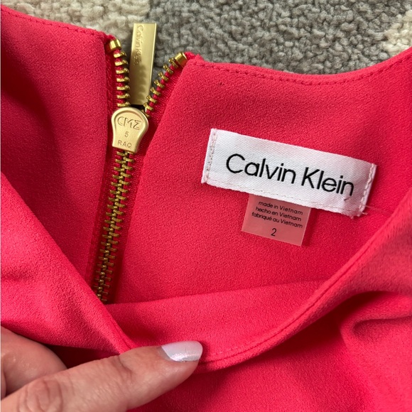 Calvin Klein Women's Pink Sheath Dress - Picture 3 of 7